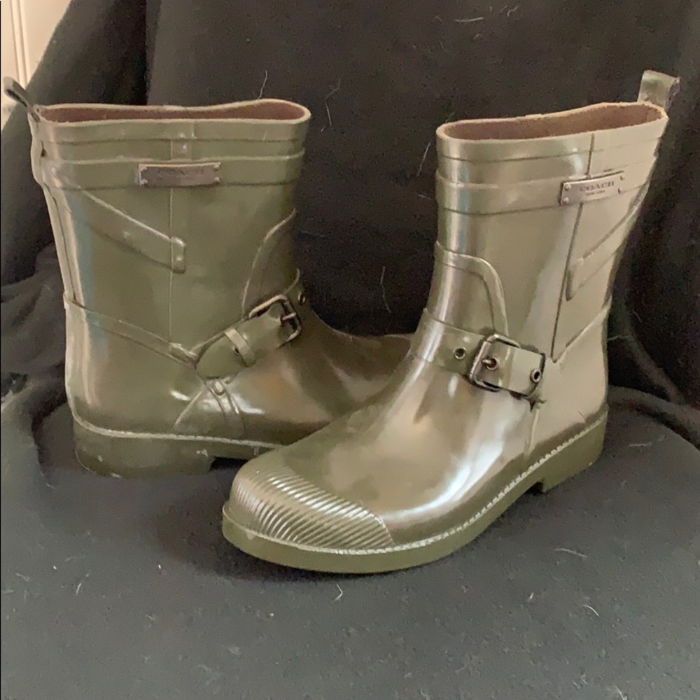 Coach rain boots